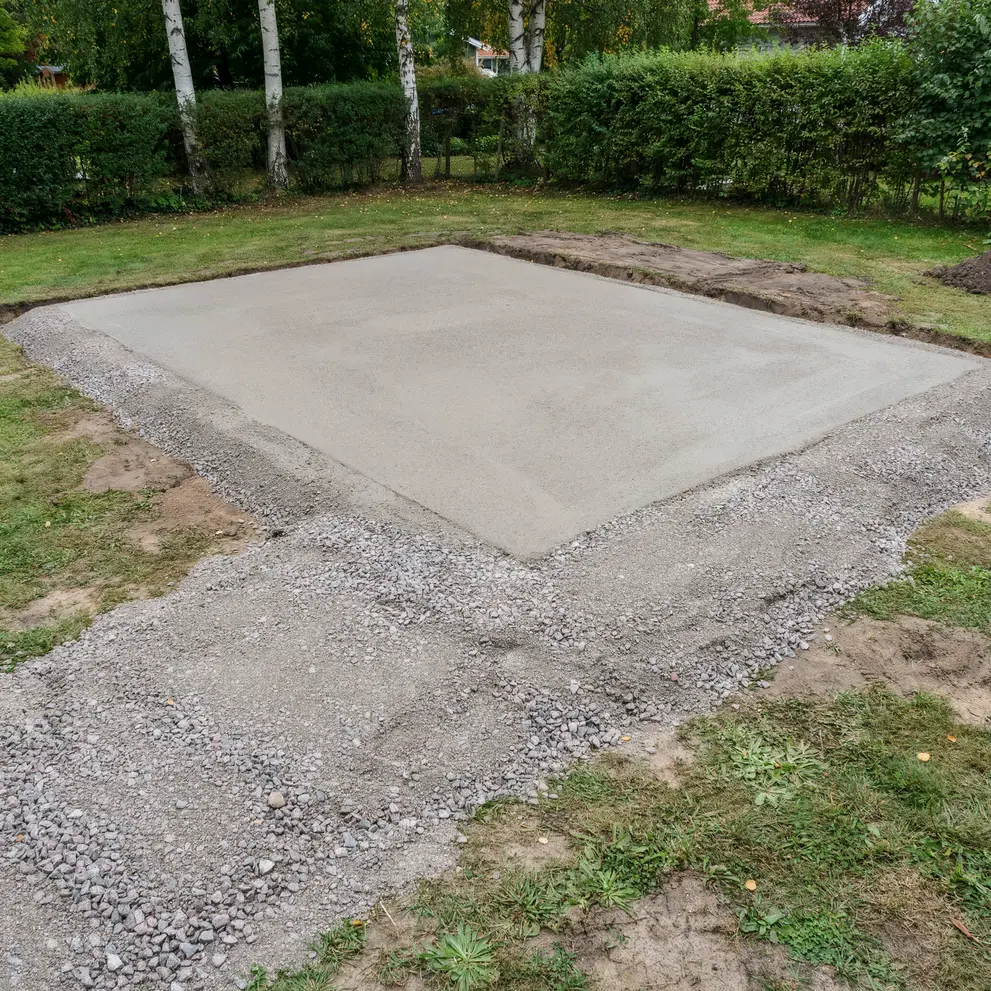 anlagga husgrund gjutning betongplatta strangnas sodermanland
