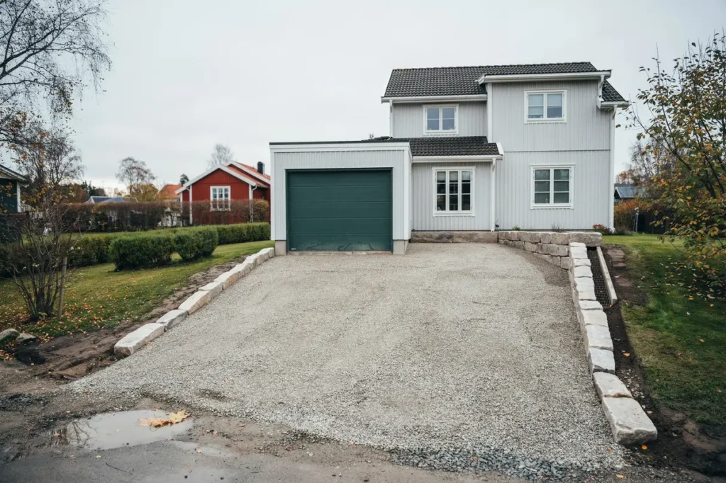 markarbete f r garageuppfart s v ljer du r tt b rlager lutning och kantst d f r ett h llbart resultat